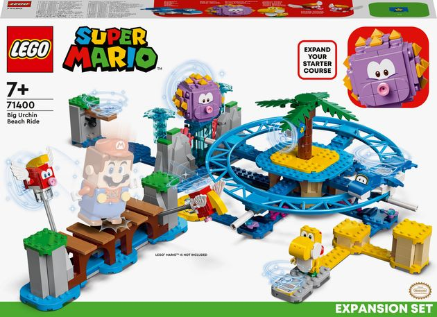Конструктор Лего Дополнительный набор Пляжное веселье огромного ежа Lego Super Mario (536 дет) изображение 