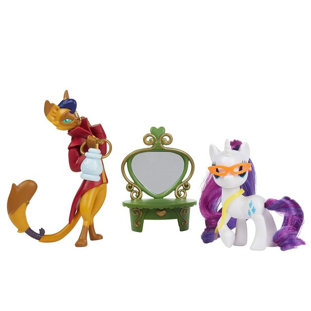 Игровой набор Май Литл Пони Рарити и Каппер Стильные друзья/My Little Pony: The Movie Rarity & Capper Dapperpaws Styling Friends Set