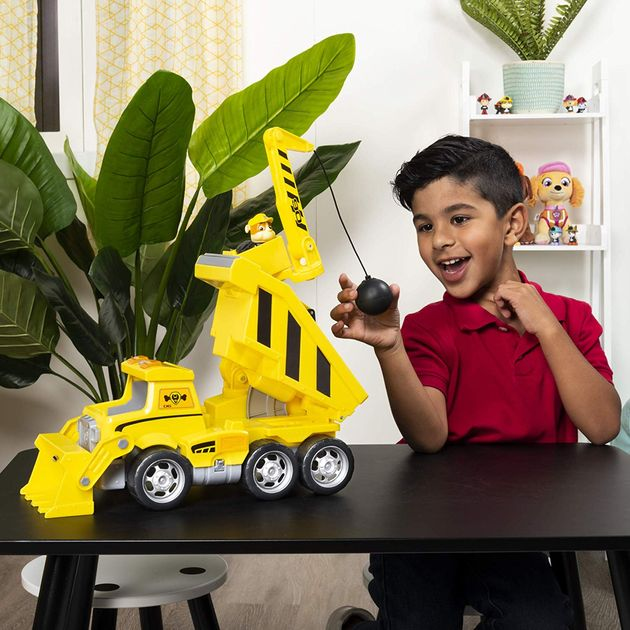 Большой спасательный грузовик Крепыша Щенячий патруль Paw Patrol Ultimate Rescue Construction Truck 6052650 изображение 3