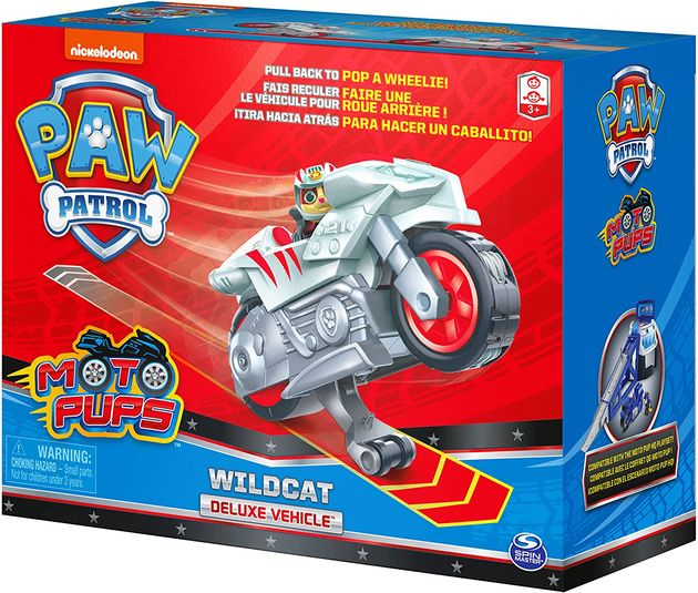 Игровой набор Щенячий Патруль Дикий Кот на Де-Люкс мотоцикле Paw Patrol Moto Pups Deluxe изображение 5