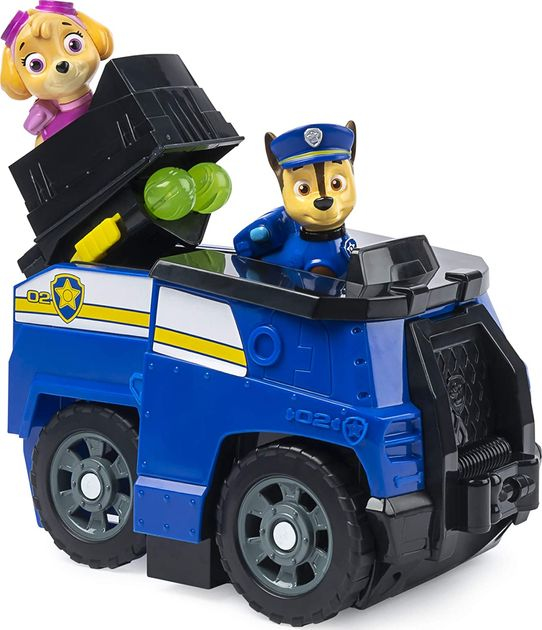 Игровой набор Суперкоманда Скай и Гонщик Paw Patrol Chase Split-Second 2-in-1 Transforming Police изображение 