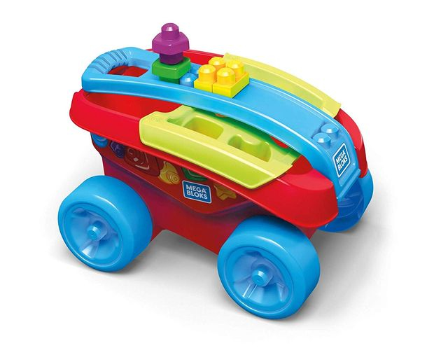 Тележка-каталка-сортер Building Basics Shape Sorting Wagon Building Set Classic фото 5