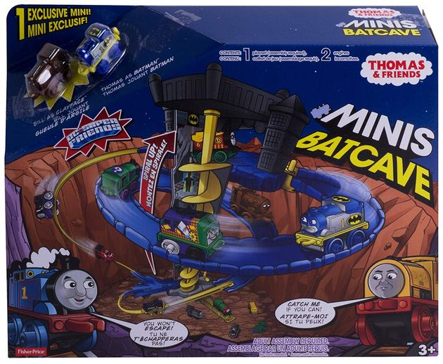 Игровой набор Томас и друзья - Бэт-пещера супер-друзей DC Thomas & Friends MINIS DC Super Friends Batcave Train Playset фото 1