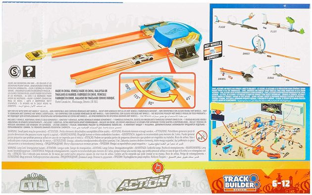 Трек Хот Вилс Гонки по кривой Hot Wheels Track Builder Custom Curve Kicker Playset FPG95 изображение 3