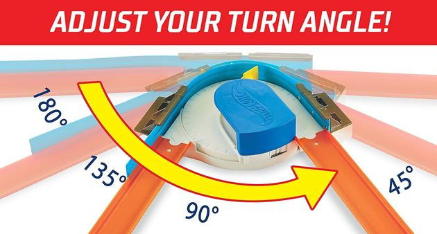 Трек Хот Вилс Гонки по кривой Hot Wheels Track Builder Custom Curve Kicker Playset FPG95 изображение 6