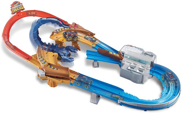 Трек Хот Вилс Жало Скорпиона Hot Wheels Monster Trucks Scorpion Playset изображение 1