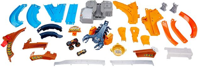 Трек Хот Вилс Жало Скорпиона Hot Wheels Monster Trucks Scorpion Playset изображение 3