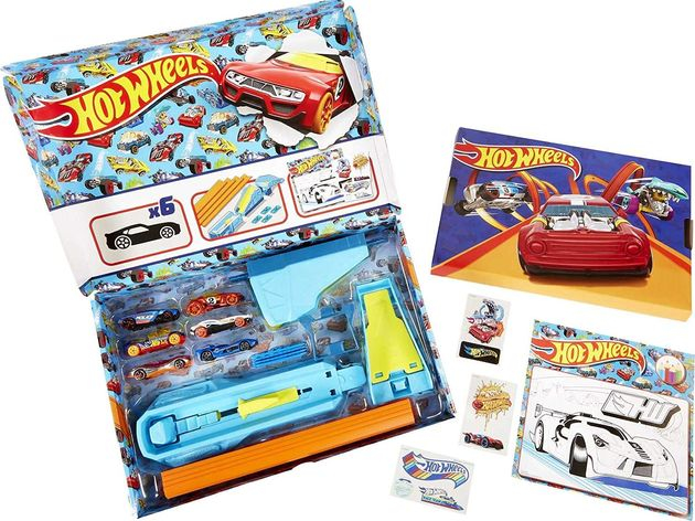 Трек Хот Вилс Подарочный набор с сюрпризами и 6-ю машинками Hot Wheels изображение 3