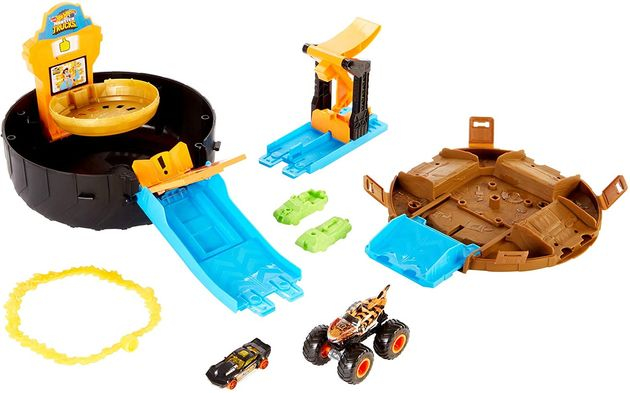 Трек Хот Вилс Трюки в шине Hot Wheels Monster Trucks изображение 1