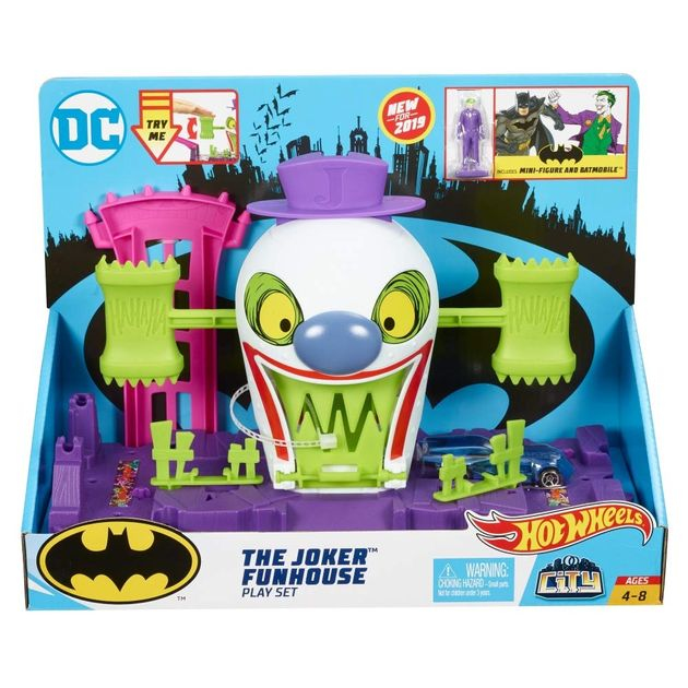 Игровой набор Хот Вилс Веселый дом Джокера Hot Wheels DC The Joker Playset GBW51 изображение 1