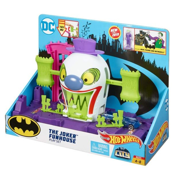 Игровой набор Хот Вилс Веселый дом Джокера Hot Wheels DC The Joker Playset GBW51 изображение 4