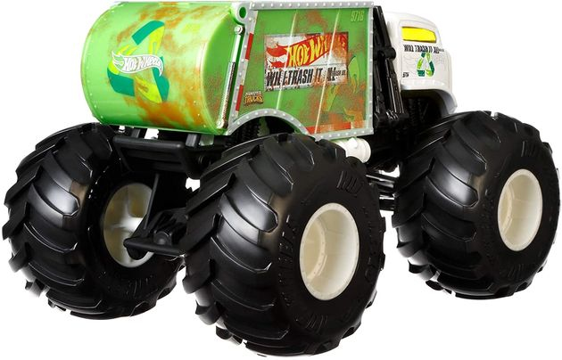 Джип-внедорожник Мусоровоз Хот Вилс Hot Wheels Monster Trucks Will Trash It All изображение 1