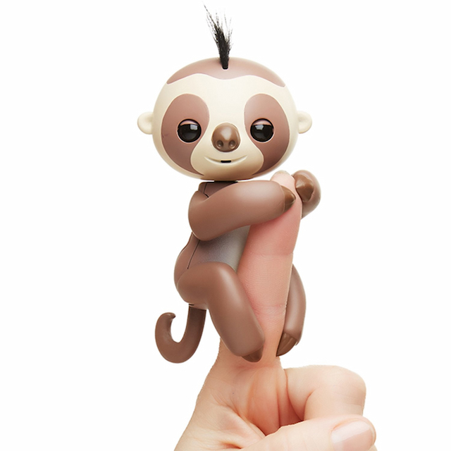 Интерактивная ручная фигурка Ленивец Кингсли Фингерлингс Fingerlings Baby Sloth - Kingsley by WowWee