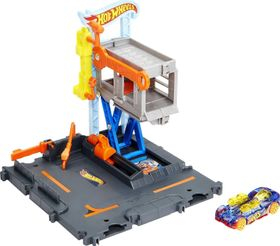 Hot Wheels City Track Set Downtown Repair Station