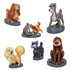 Игровой набор фигурок Леди и бродяга Disney Lady and the Tramp Figure Play Set изображение 
