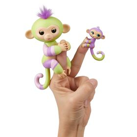 Интерактивная фигурка Fingerlings Обезьянка Джесс с Эден WowWee Fingerlings - Baby Monkey & Mini BFFs - Jess & Eden