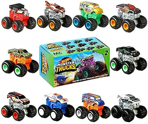 Мини монстр-трак Хот Вилс с пусковой установкой Hot Wheels Monster Trucks Mini Mystery Trucks изображение 3
