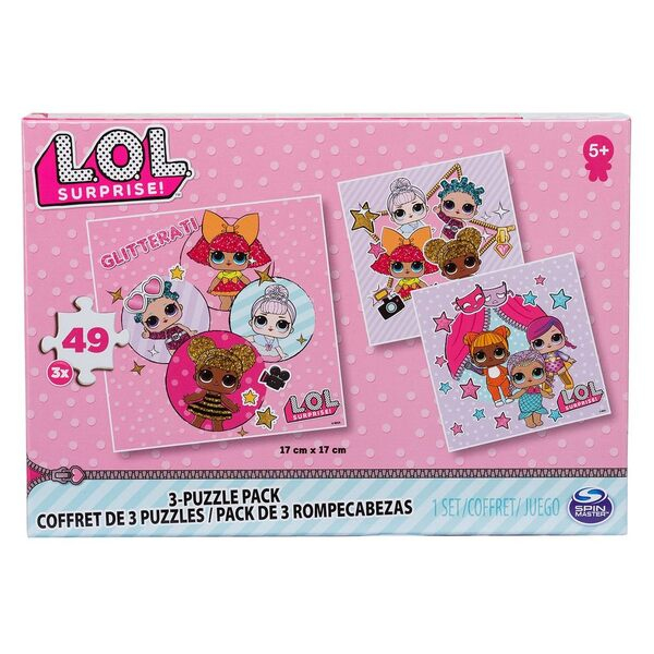 Набор из трех пазлов ЛОЛ Сюрприз! LOL Surprise! изображение