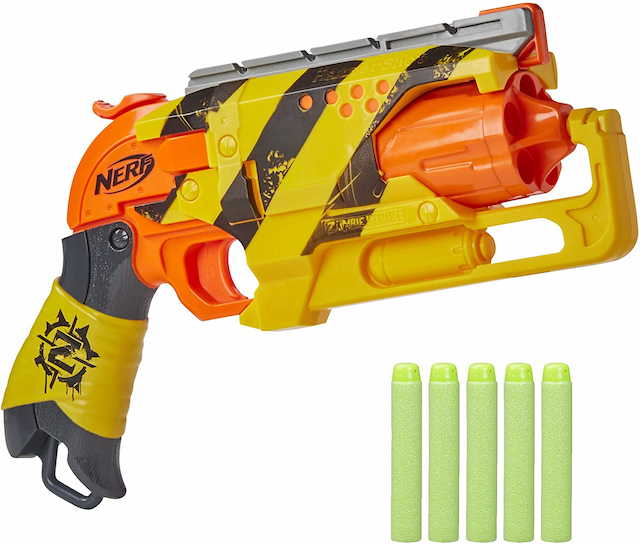 Бластер Нерф Зомби Страйк Хаммершот желтый NERF Zombie Strike Hammershot изображение 