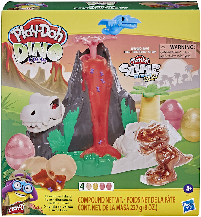 Игровой набор слаймы Дино Плей До Play-Doh Slime Dino Crew Lava Bones Island Volcano изображение 