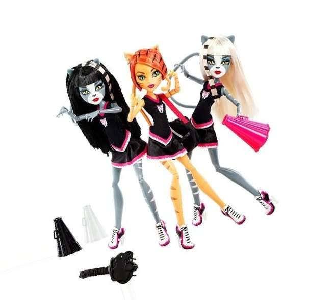 Фото Мяулодия, Торалей, Пурсифона, серия Командный дух Кукла Monster High/Монстер Хай