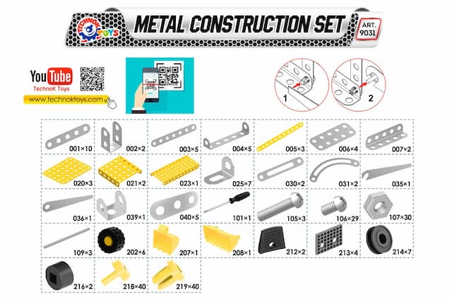 Конструктор Набір для конструювання металевий ТехноК фото 2