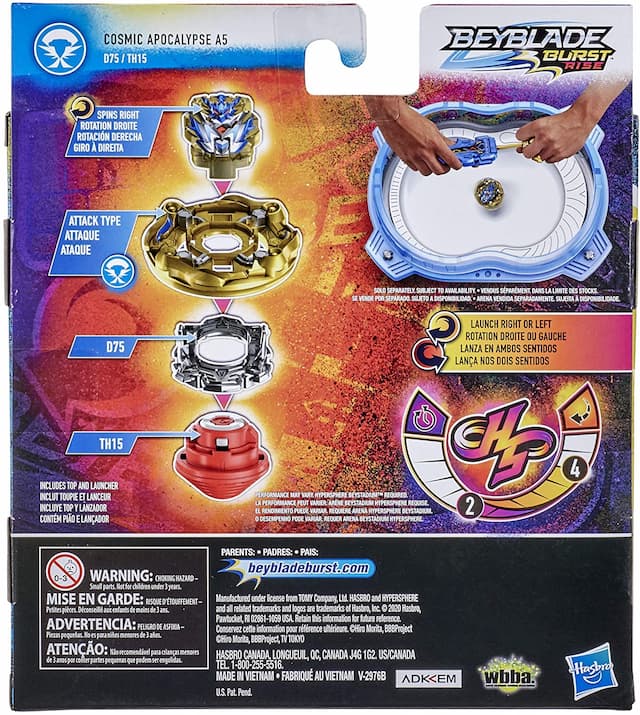 Бейблейд Бёрст Гиперсфера Клинок Апокалипсис BEYBLADE Burst Rise Hypersphere Apocalypse Blade Set изображение 2