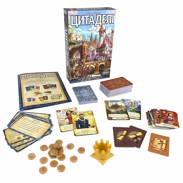 Настольная игра Цитадели Цитаделі Citadels укр.версия купити 1