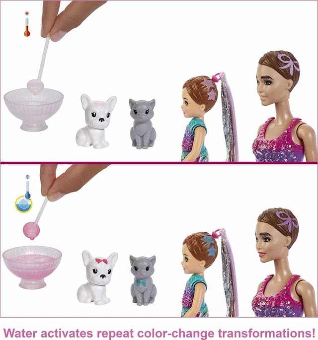 Игровой набор Барби Цветное преображение Barbie Color Reveal Surprise Party Set изображение 2
