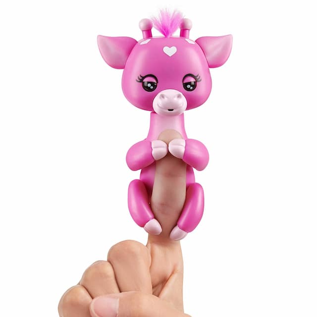 Интерактивная фигурка Фингерлингс Жирафа Луг (розовая) WowWee Fingerlings Giraffe Meadow 3555 изображение 1