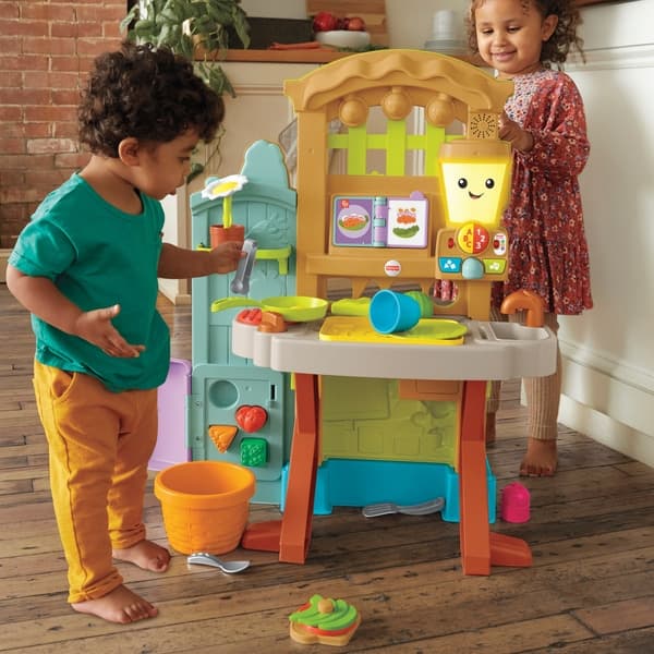 Интерактивный игровой центр Кухня Сад Ферма Фишер-Прайс Fisher-Price Grow-the-Fun Garden to Kitchen