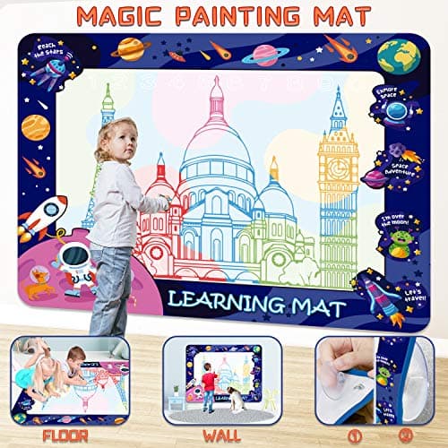 Набор для рисования космический коврик Aqua Magic Doodle Water Mat изображение 1