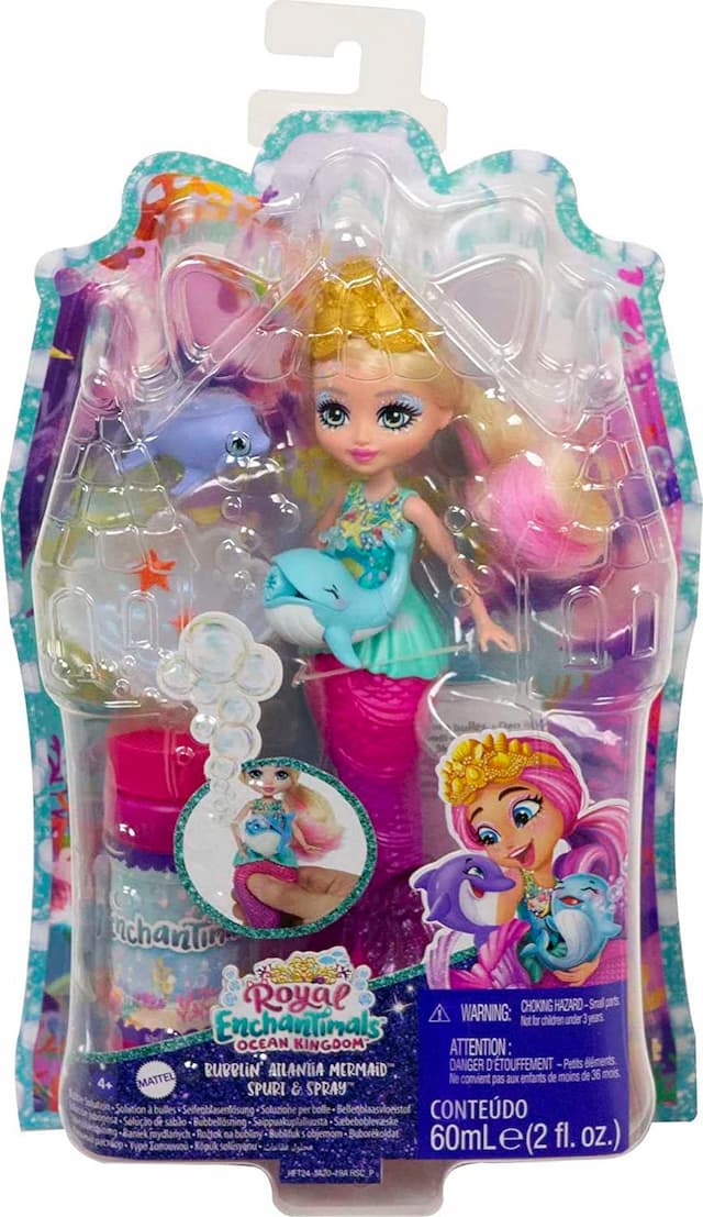 Кукла Энчантималс Русалочка Сказочные пузыри Enchantimals Atlantia Mermaid Bubble Maker изображение 4