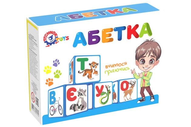 Іграшка кубики Абетка ТехноК (укр.)