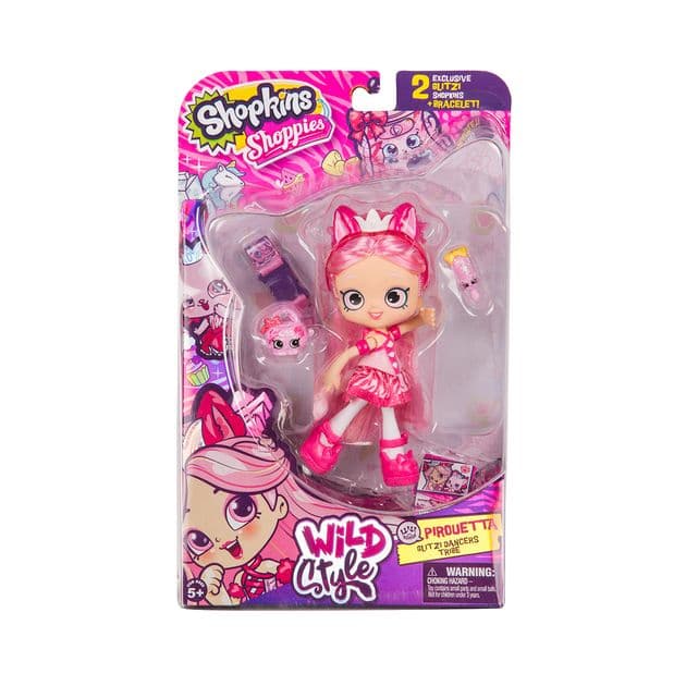 Фото3 Кукла SHOPKINS SHOPPIES S9 серии "Wild style" - ПИРУЭТТА (с аксессуарами) Каталог