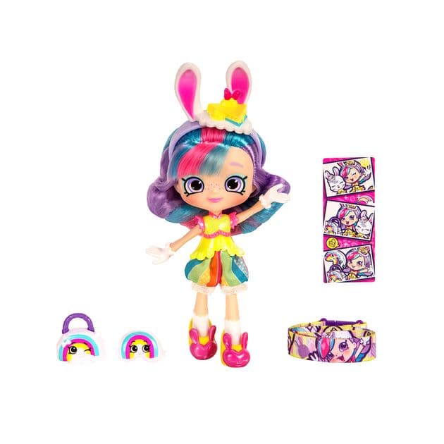 Фото2 Кукла SHOPKINS SHOPPIES S9 серии "Wild style" - РАДУЖНАЯ КЕЙТ  (с аксессуарами) Каталог