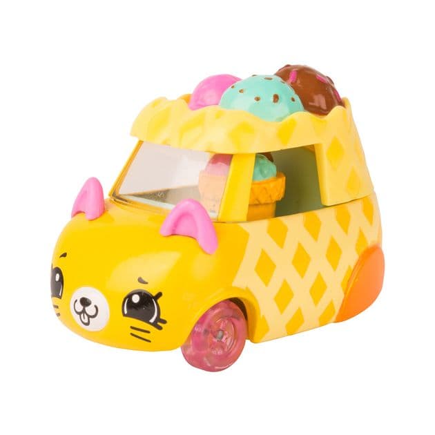 Фото3 Мини-машинка SHOPKINS CUTIE CARS S3 - РОЖОК-СНЕЖОК (с мини-шопкинсом) Каталог