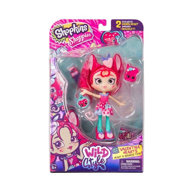 Фото3 Кукла SHOPKINS SHOPPIES S9 серии "Wild style" - ВАЛЕНТИНКА  (с аксессуарами) Каталог