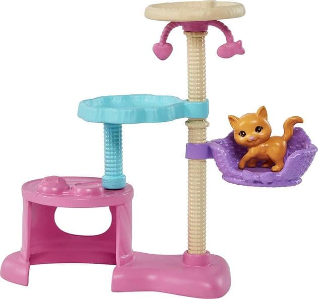 Barbie Kitty Condo Doll and Pets Playset зображення 1