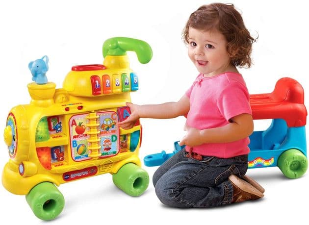 Алфавитный поезд ходунки каталка VTech Sit-to-Stand Alphabet Train изображение 3