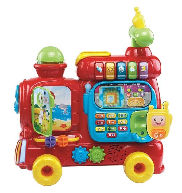 Ходунки-каталка Алфавитный поезд красный VTech Sit-to-Stand Ultimate Alphabet Train 80-181900
