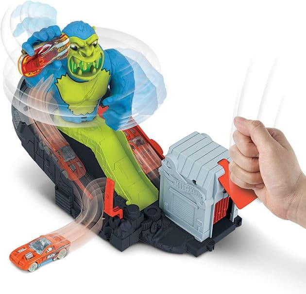 Трек Хот Вилс Атака ядовитой гориллы Hot Wheels Toxic Ape Attack изображение 6