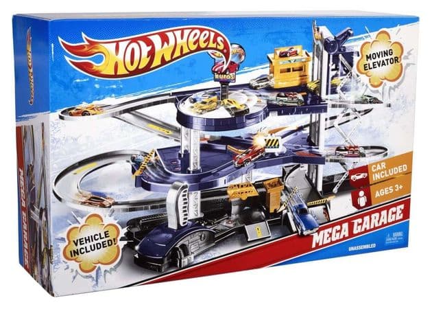 Фото1 Детский автотрек Хот Вилс Мега гараж, Mattel Hot Wheels Mega Garage Playset Хот вилс купить
