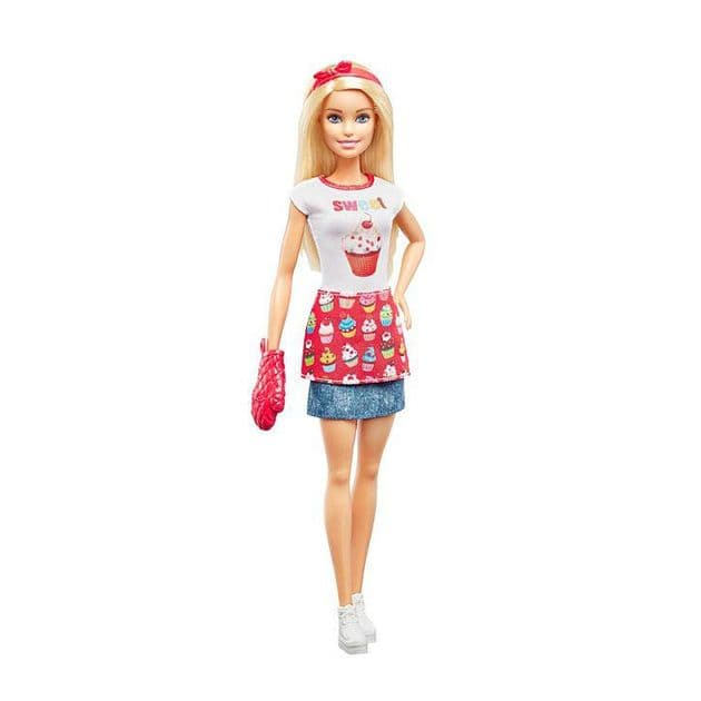 Игровой набор Барби Кондитер блондинка Barbie Bakery Chef Doll and Playset FHP57 фото 1