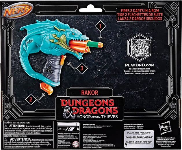 Бластер Нерф Элит Дракон Ракор Nerf Dungeons & Dragons Rakor Elite 2.0 изображение 4