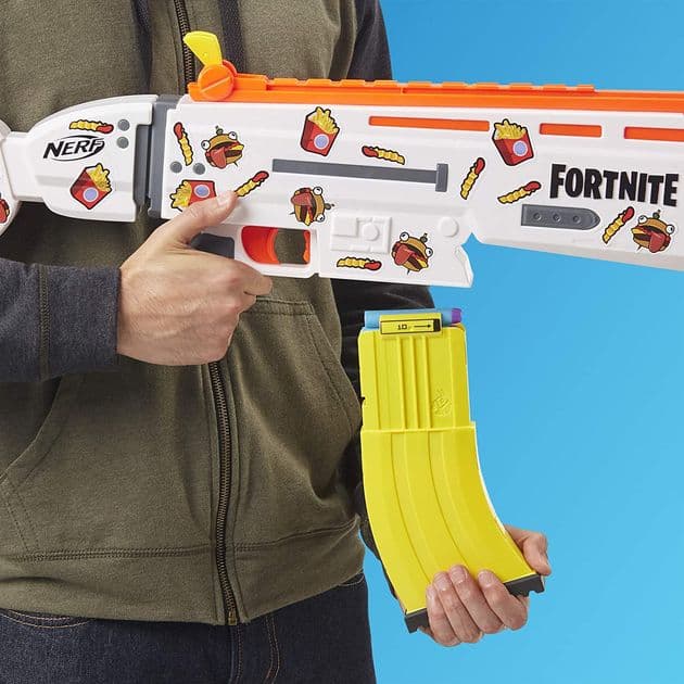 Бластер Бургер с наклейками Nerf Fortnite AR-Durrr Burger  изображение  4