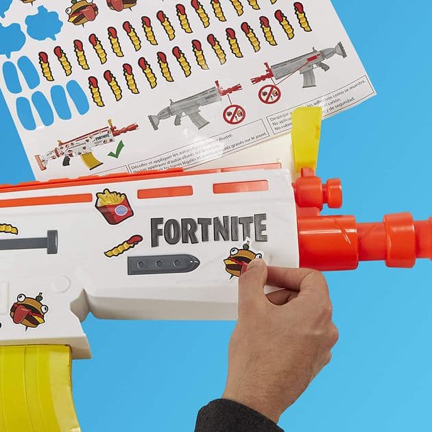 Бластер Бургер с наклейками Nerf Fortnite AR-Durrr Burger  изображение  6