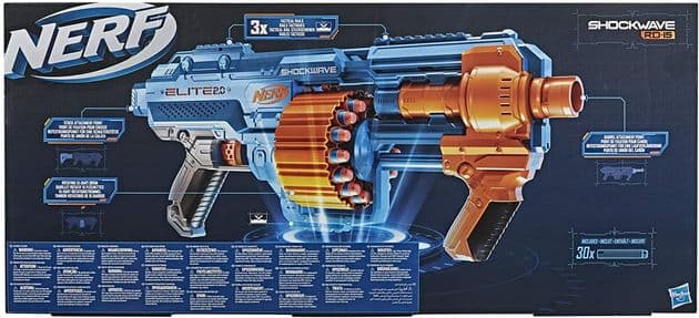 Бластер многозарядный Шоквейв Nerf Elite 2.0 Shockwave RD 15 изображение 2