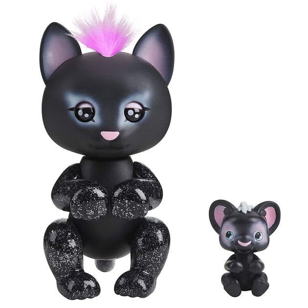 Интерактивная фигурка Фингерлингс Черная пантера WowWee Fingerlings Black Panther and Mini 3527 изображение