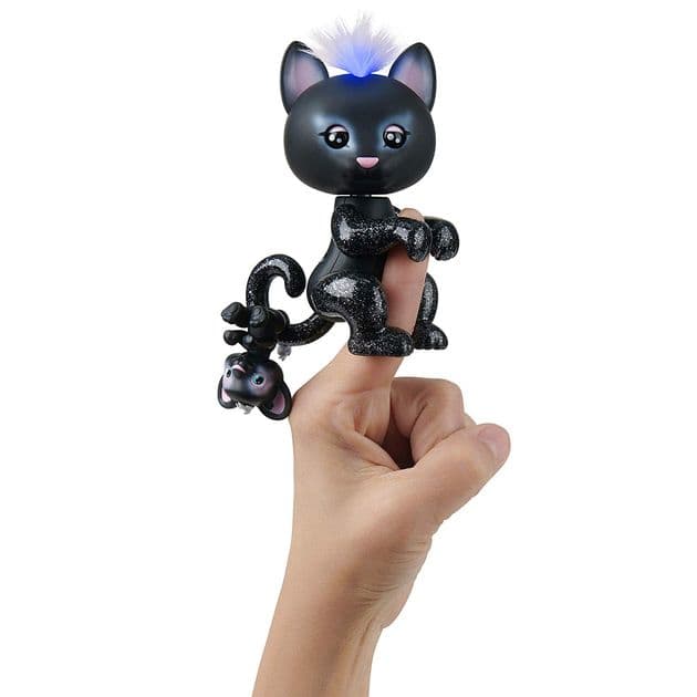 Интерактивная фигурка Фингерлингс Черная пантера WowWee Fingerlings Black Panther and Mini 3527 изображение 7